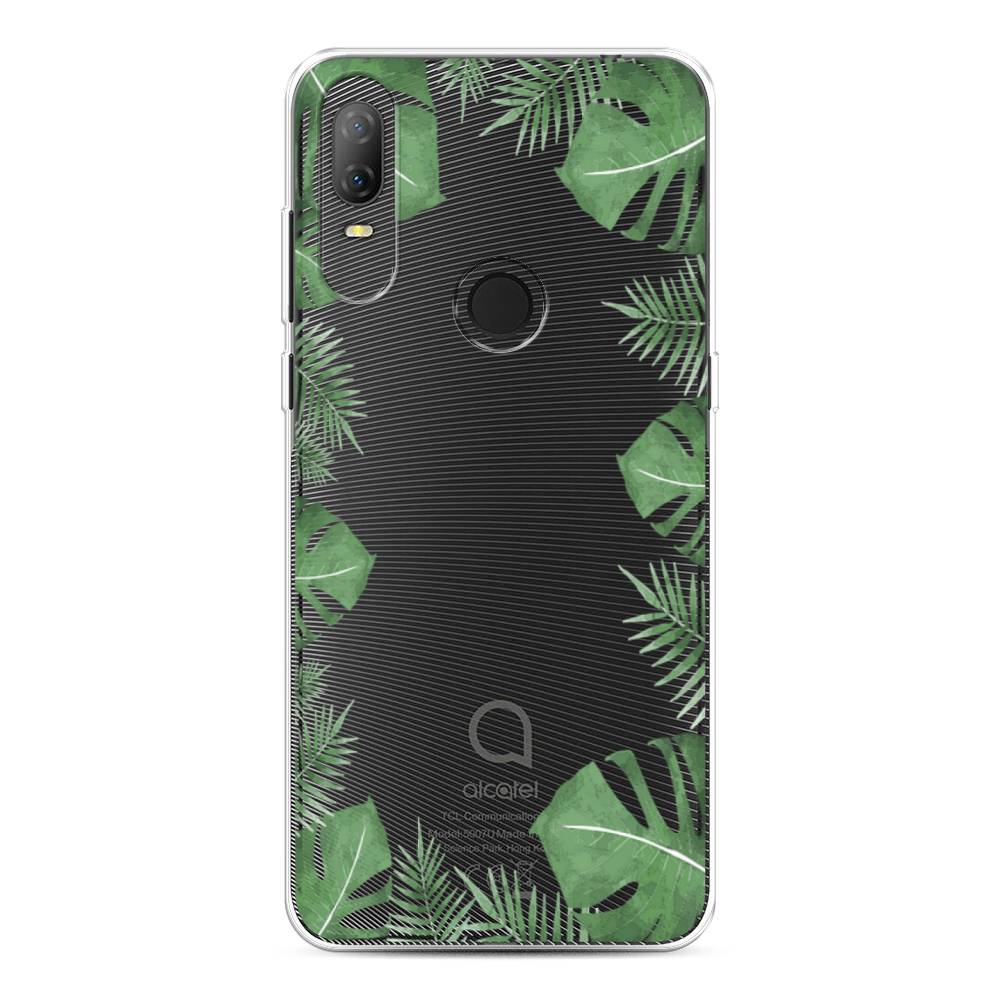 

Чехол Awog на Alcatel 1V (2020) 5007U/Алкатель 1V (2020) 5007U "Листья папоротника рамка", 170950-8