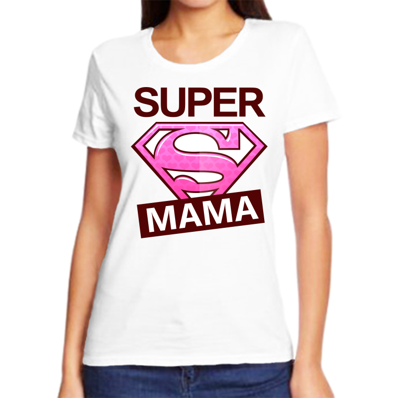 

Футболка женская белая 64 р-р супер мама 3, Белый, fzh_super_mama_3_