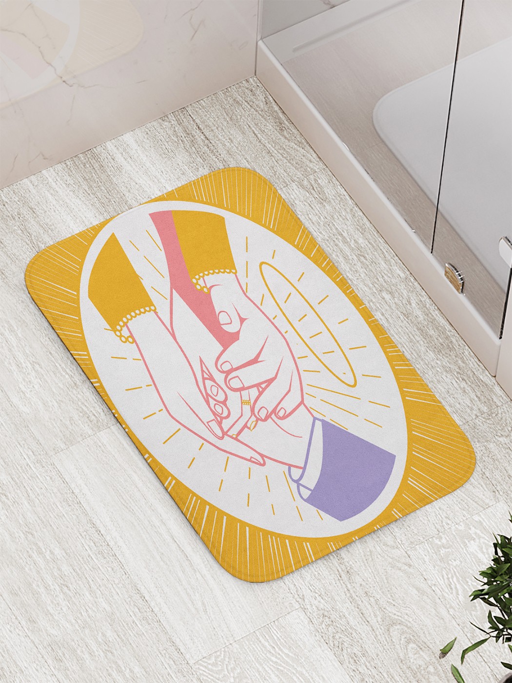 

Коврик противоскользящий для ванной, сауны, бассейна, 77х52 см bath_83722 JoyArty