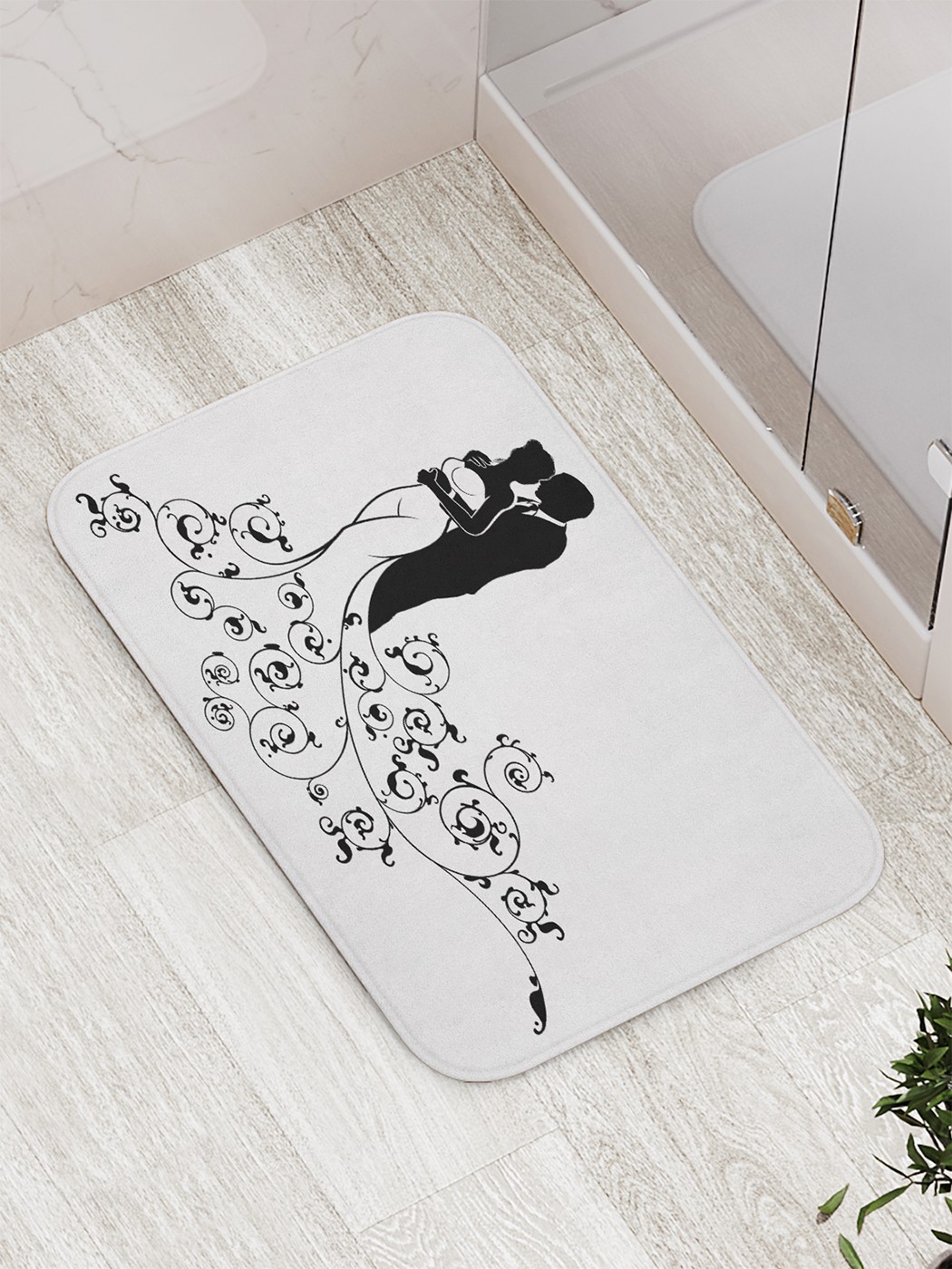 

Коврик противоскользящий для ванной, сауны, бассейна, 77х52 см bath_83720 JoyArty