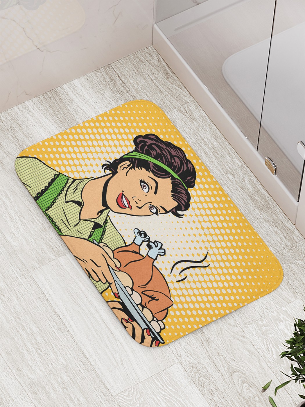 

Коврик противоскользящий для ванной, сауны, бассейна, 77х52 см bath_83709 JoyArty