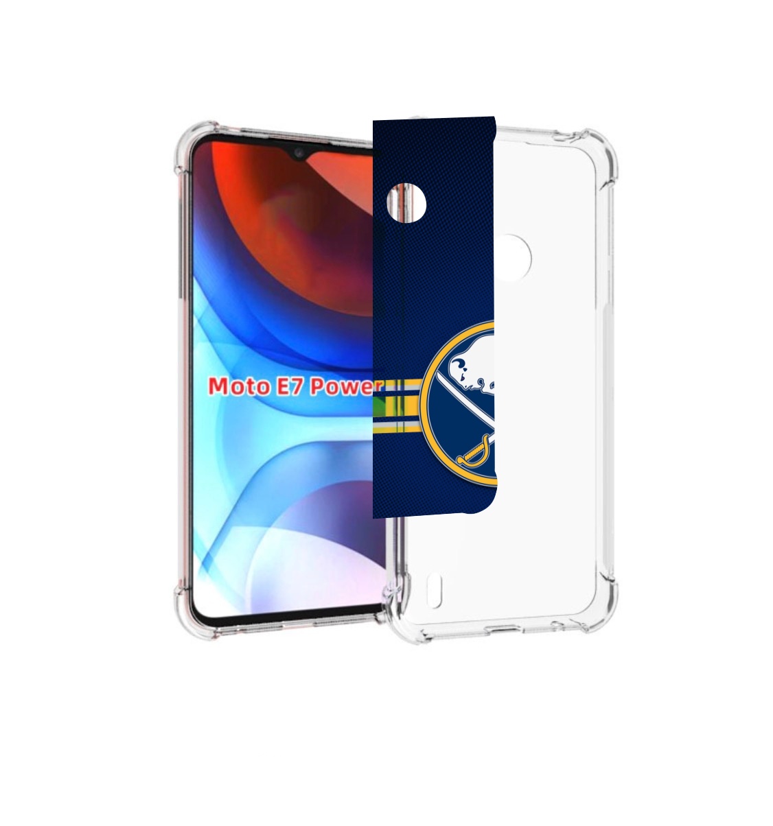 

Чехол MyPads баффало сеибрс для Motorola Moto E7 Power, Прозрачный, Tocco