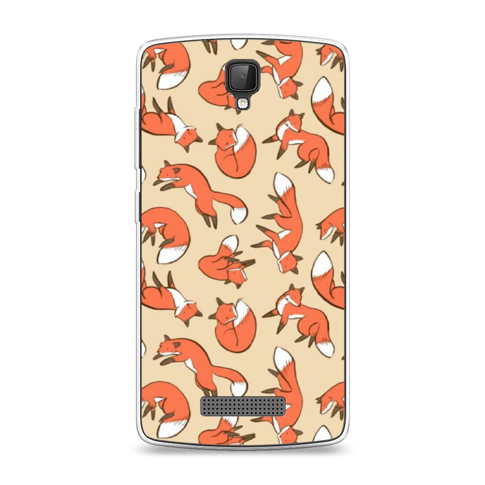 

Чехол Awog на ZTE Blade L5 (L5 Plus) / ЗТЕ Блэйд L5 (L5 Plus) "Лисички фон", 130350-3