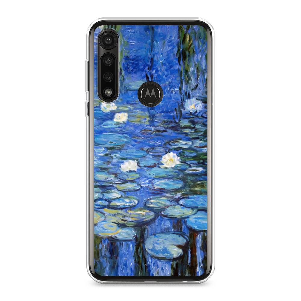 

Чехол на Motorola Moto G Power 2020 "Нарисованный пруд", Синий;зеленый, 242650-4