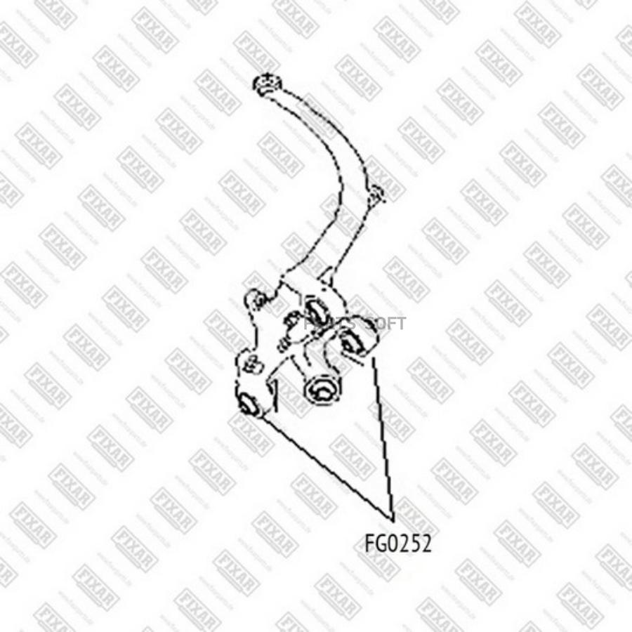 

Сайлентблок заднего кулака FIXAR fg0252
