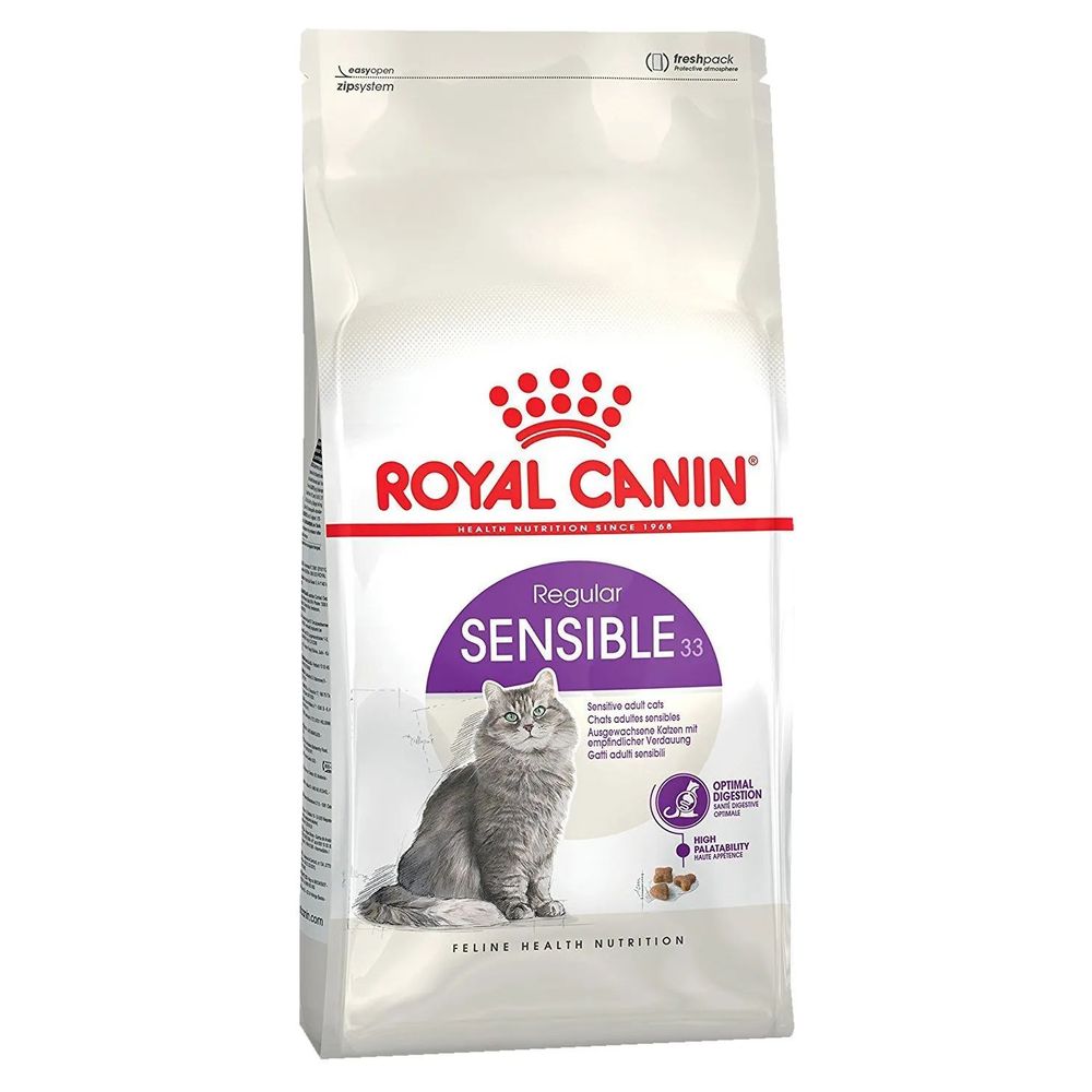 фото Сухой корм для кошек royal canin sensible 33, при чувствительном пищеварении, 0,4кг