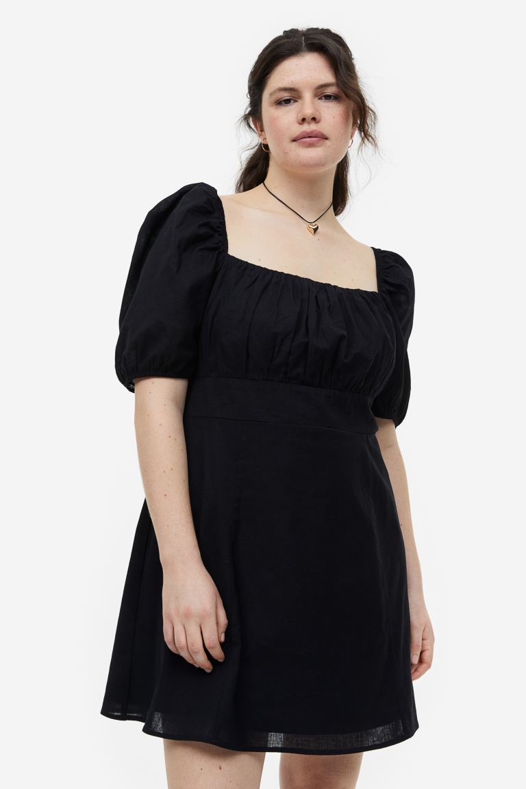 Платье женское H&M 1143590001 черное 4XL (доставка из-за рубежа)