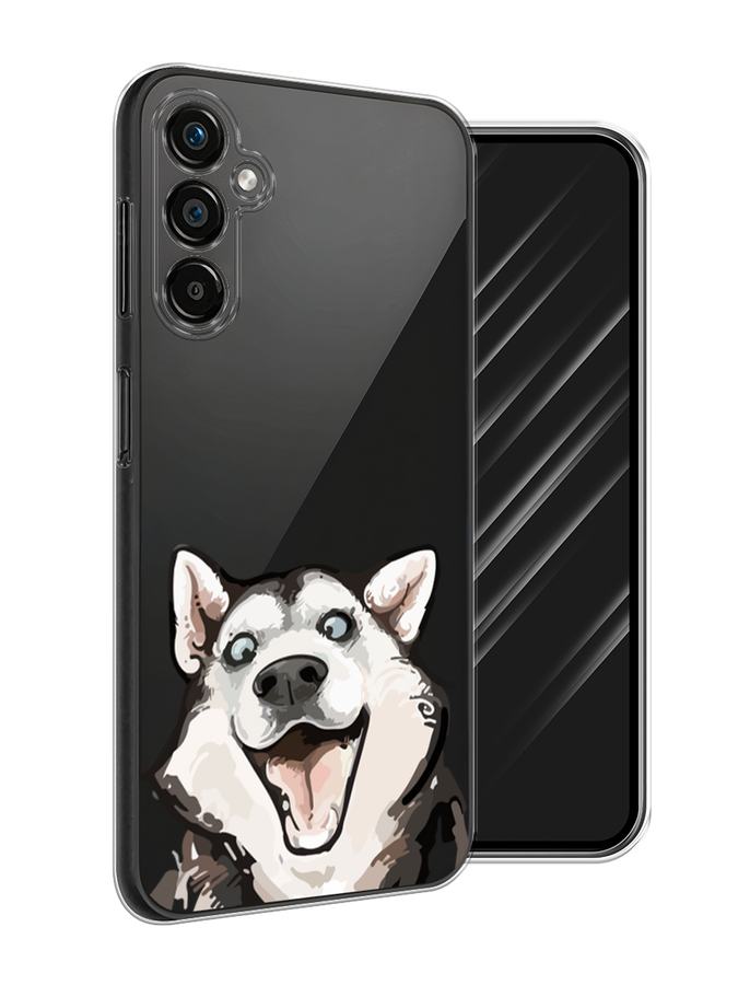 

Чехол Awog на Samsung Galaxy A25 5G "Радостный хаски", Белый;голубой;черный, 2108550-1