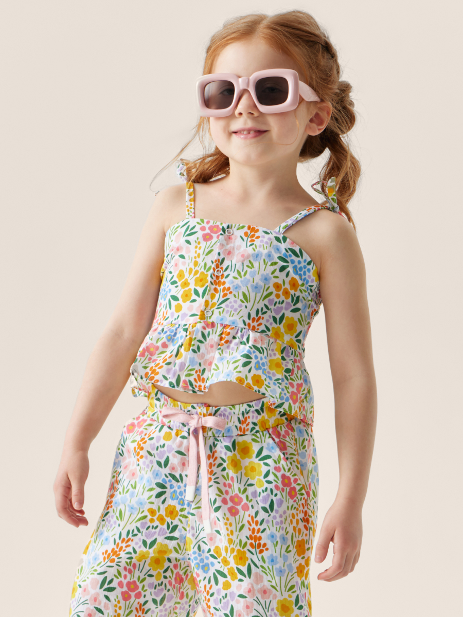 

Топ детский Happy Baby 88157, mille-fleurs, 122, Разноцветный, 88157