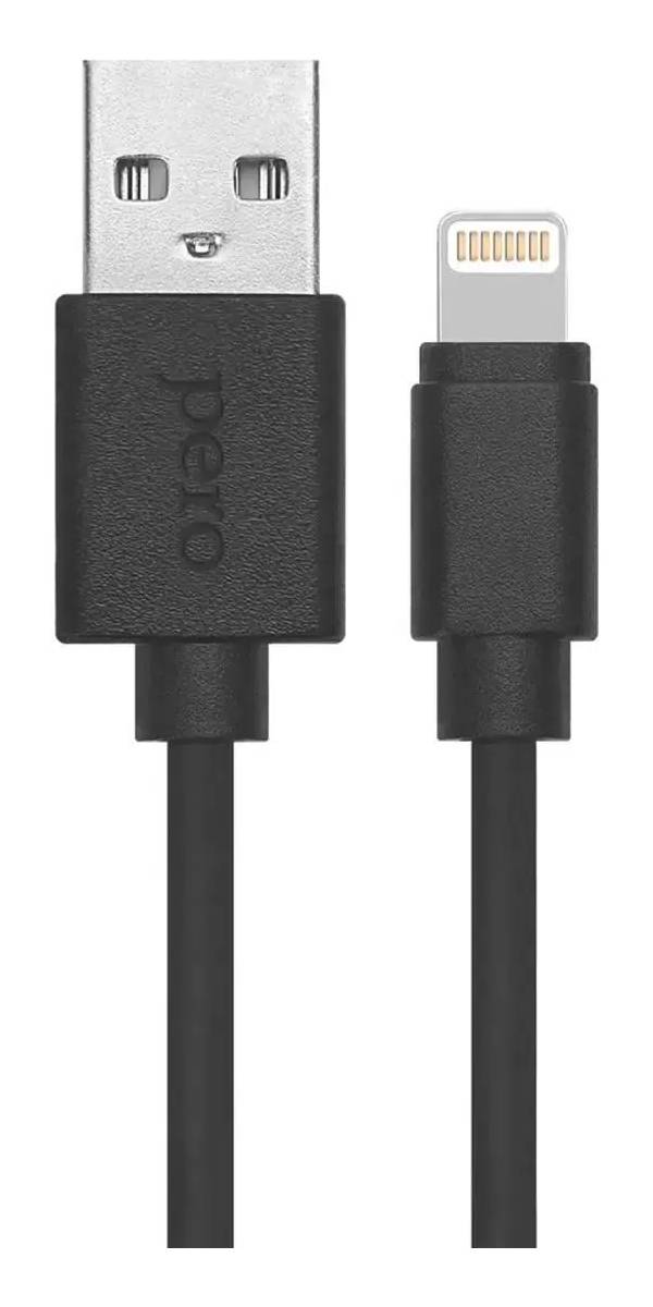 Кабель Pero DC-03 Type-C - USB, 2 А, 0.2 м, черный