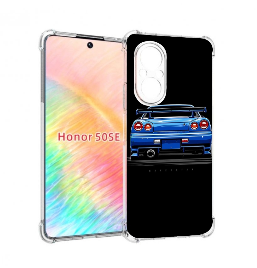 

Чехол бампер MyPads Машина-синяя мужской для Honor 50 SE противо, Прозрачный, Tocco