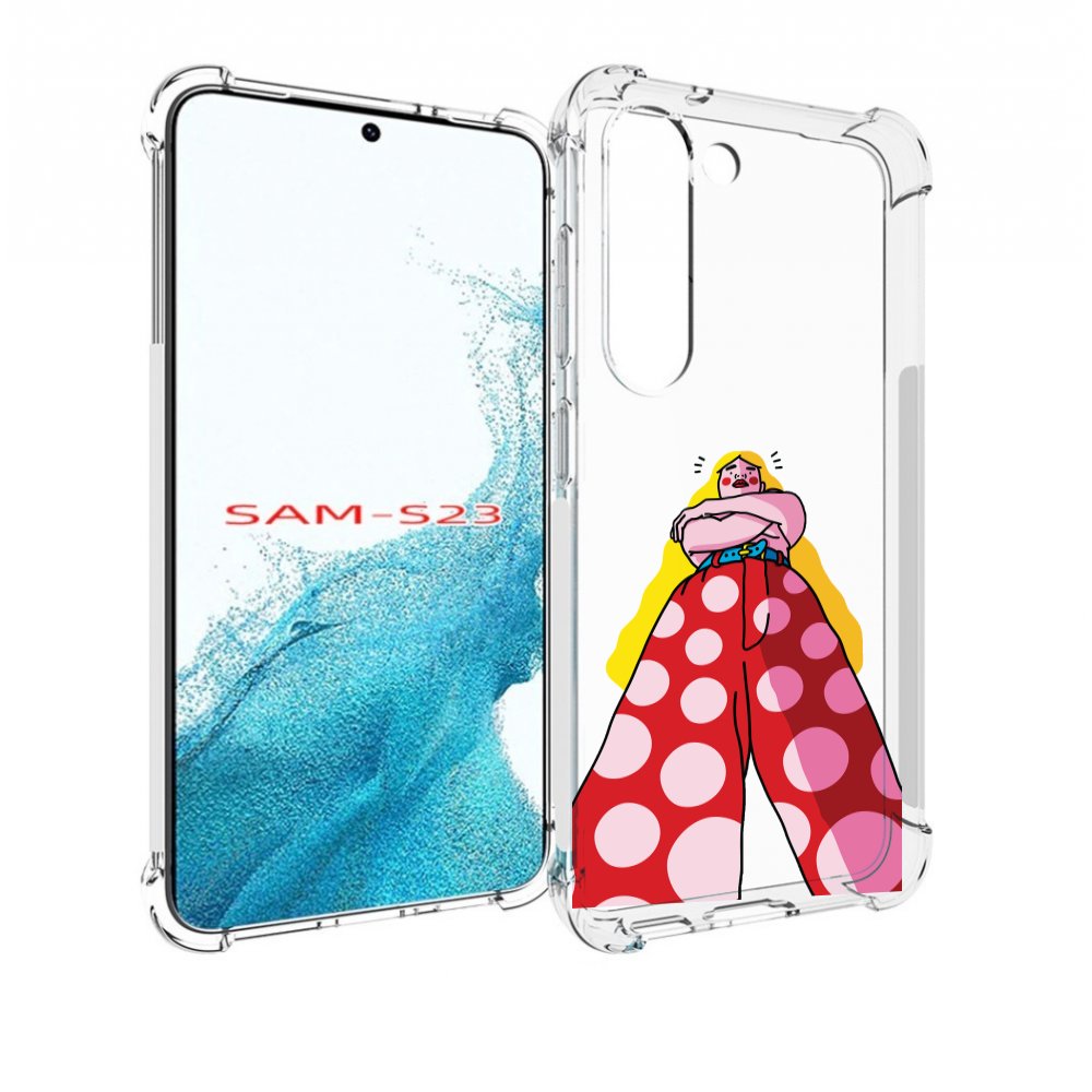 

Чехол MyPads высокая-девушка для Samsung Galaxy S23, Прозрачный, Tocco