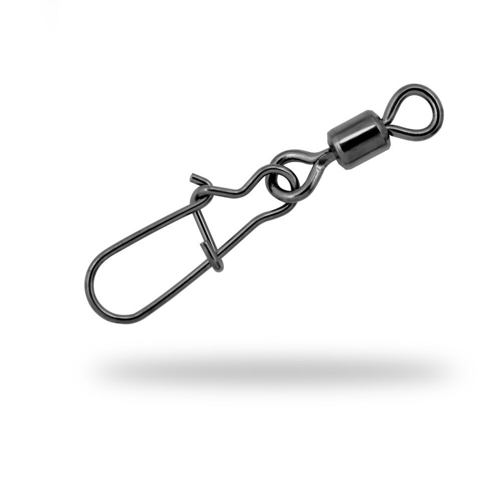 Gurza Застежка с вертлюгом GURZA-ROLLING SWIVEL/NICE SNAP BN (№12; 10шт в уп.Черный)