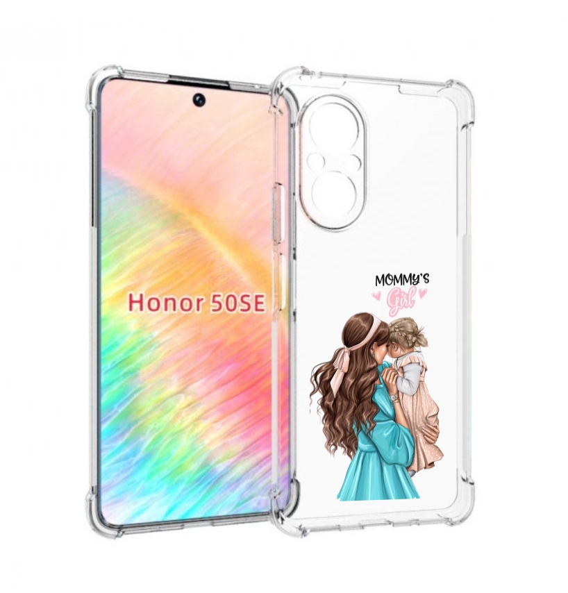 

Чехол бампер MyPads Мама-девочки женский для Honor 50 SE противо, Прозрачный, Tocco