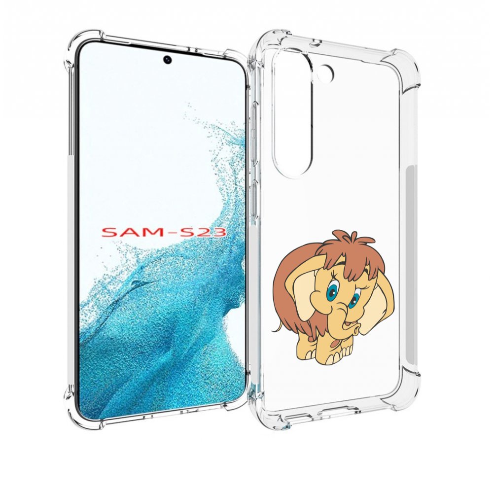 

Чехол MyPads волосатый-слоник детский для Samsung Galaxy S23, Прозрачный, Tocco