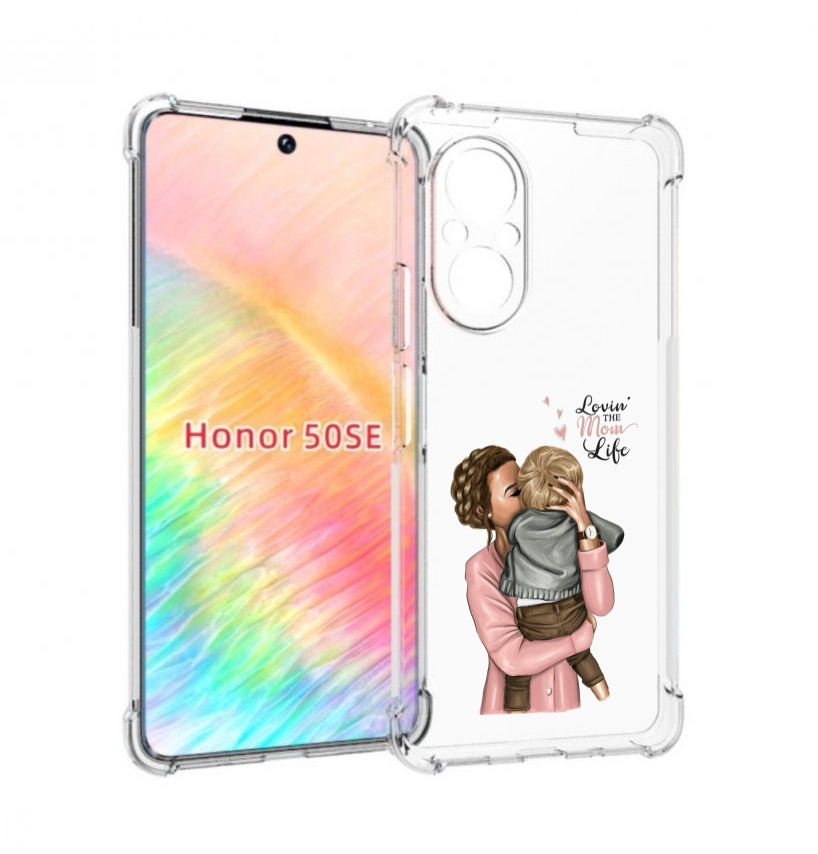 

Чехол бампер MyPads Любовь-мамы детский для Honor 50 SE противоу, Прозрачный, Tocco