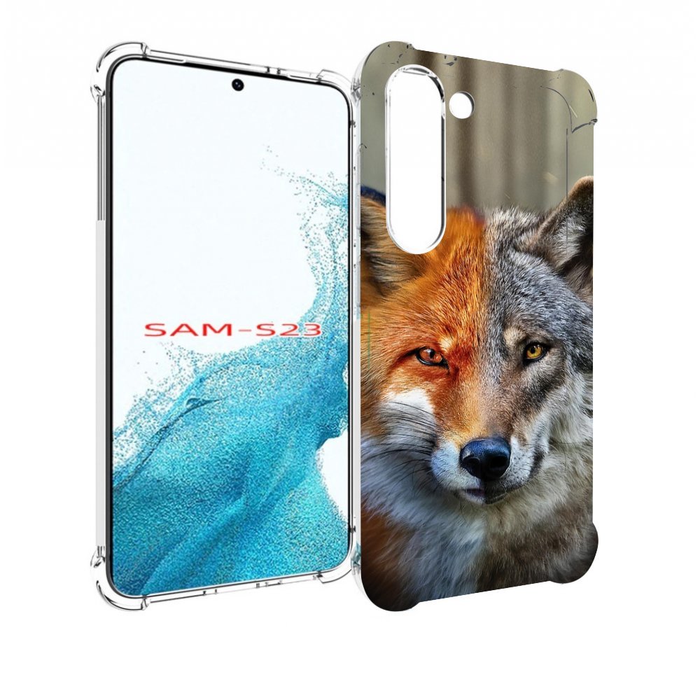 

Чехол MyPads волк-лиса для Samsung Galaxy S23, Прозрачный, Tocco