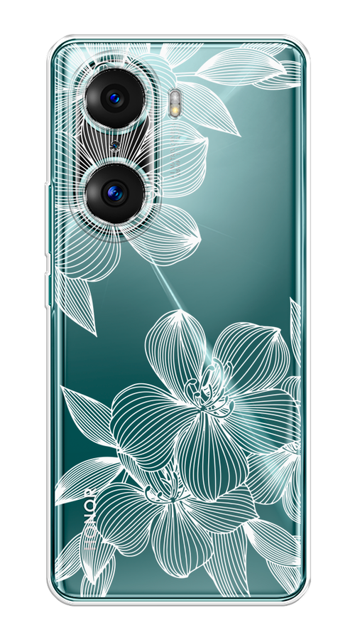 

Чехол на Honor 60 Pro "Крокус", Белый;прозрачный, 6106750-1