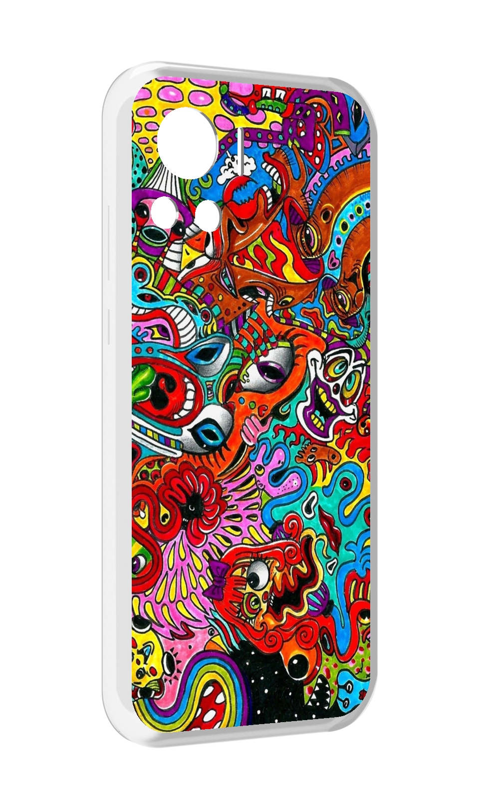 

Чехол MyPads разные абстракции яркие для Motorola Edge 30 Ultra, Прозрачный, Tocco