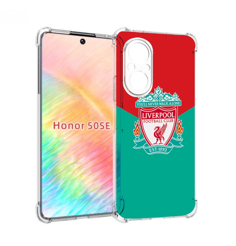 

Чехол бампер MyPads Ливерпуль мужской для Honor 50 SE противоуда, Прозрачный, Tocco