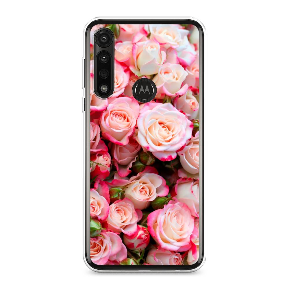 

Чехол на Motorola Moto G Power 2020 "Много роз", Розовый, 242650-2