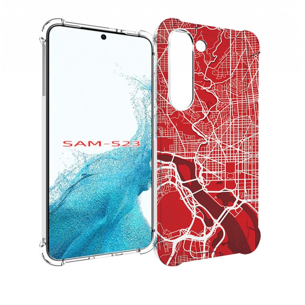 

Чехол MyPads векторная-карта для Samsung Galaxy S23, Прозрачный, Tocco