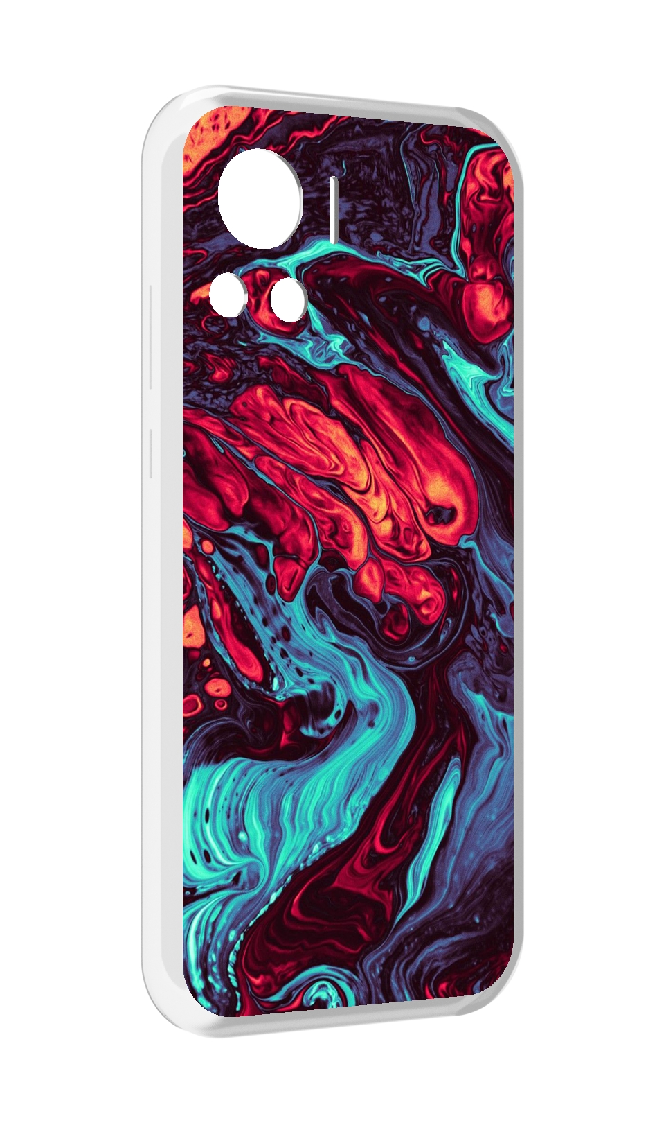 

Чехол MyPads разбавленная краска для Motorola Edge 30 Ultra, Прозрачный, Tocco
