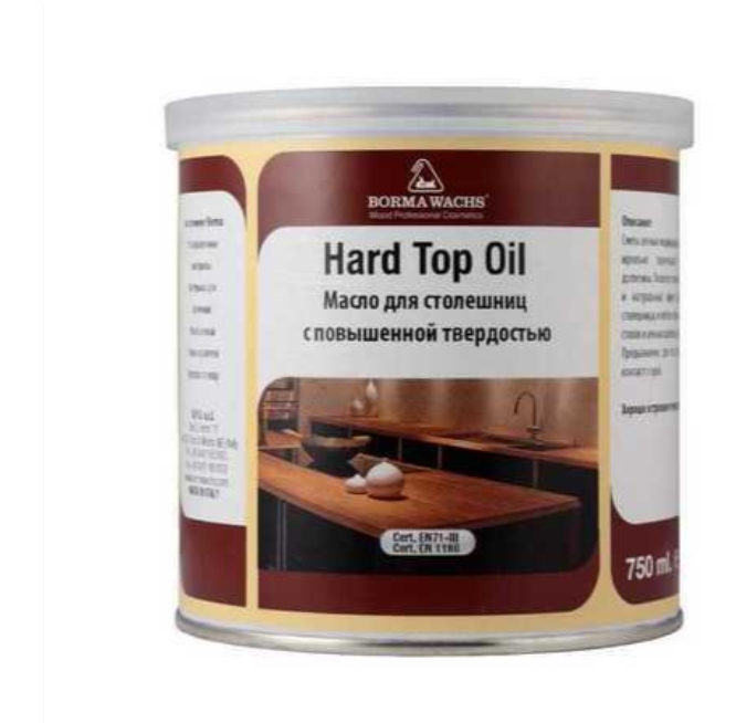 фото Твердое масло для столешниц hard top oil borma wachs (750мл) - бесцветный