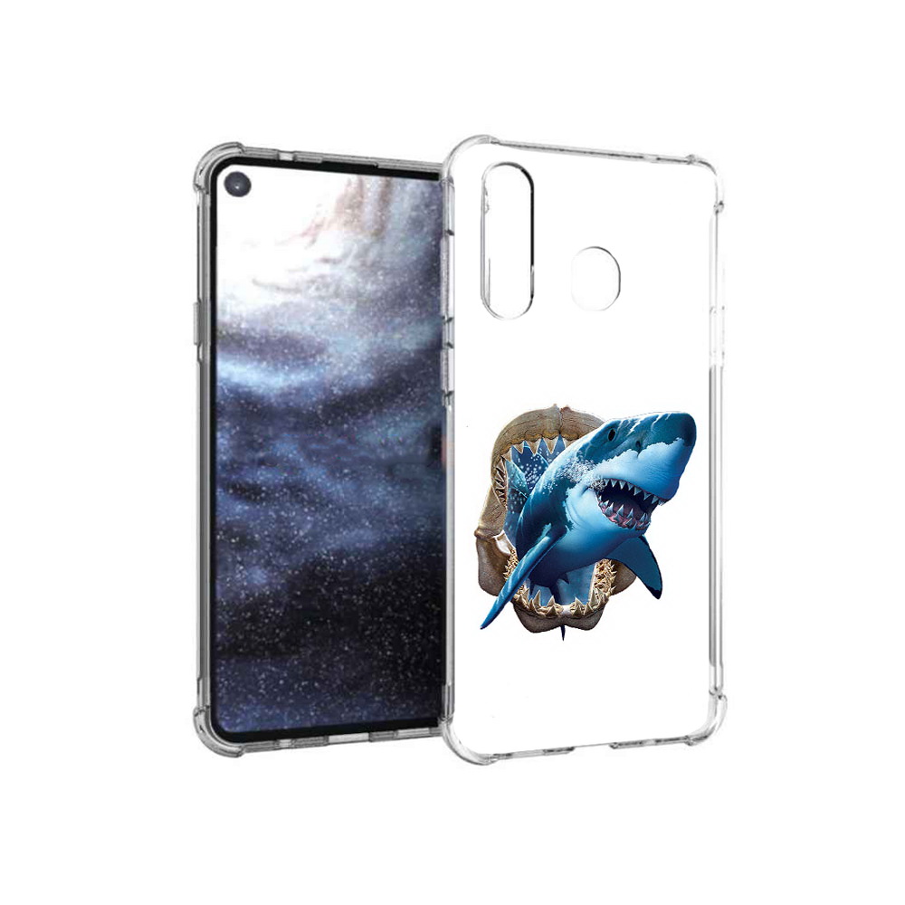 

Чехол MyPads Tocco для Samsung Galaxy A8s челюсти (PT124633.501.675), Прозрачный, Tocco