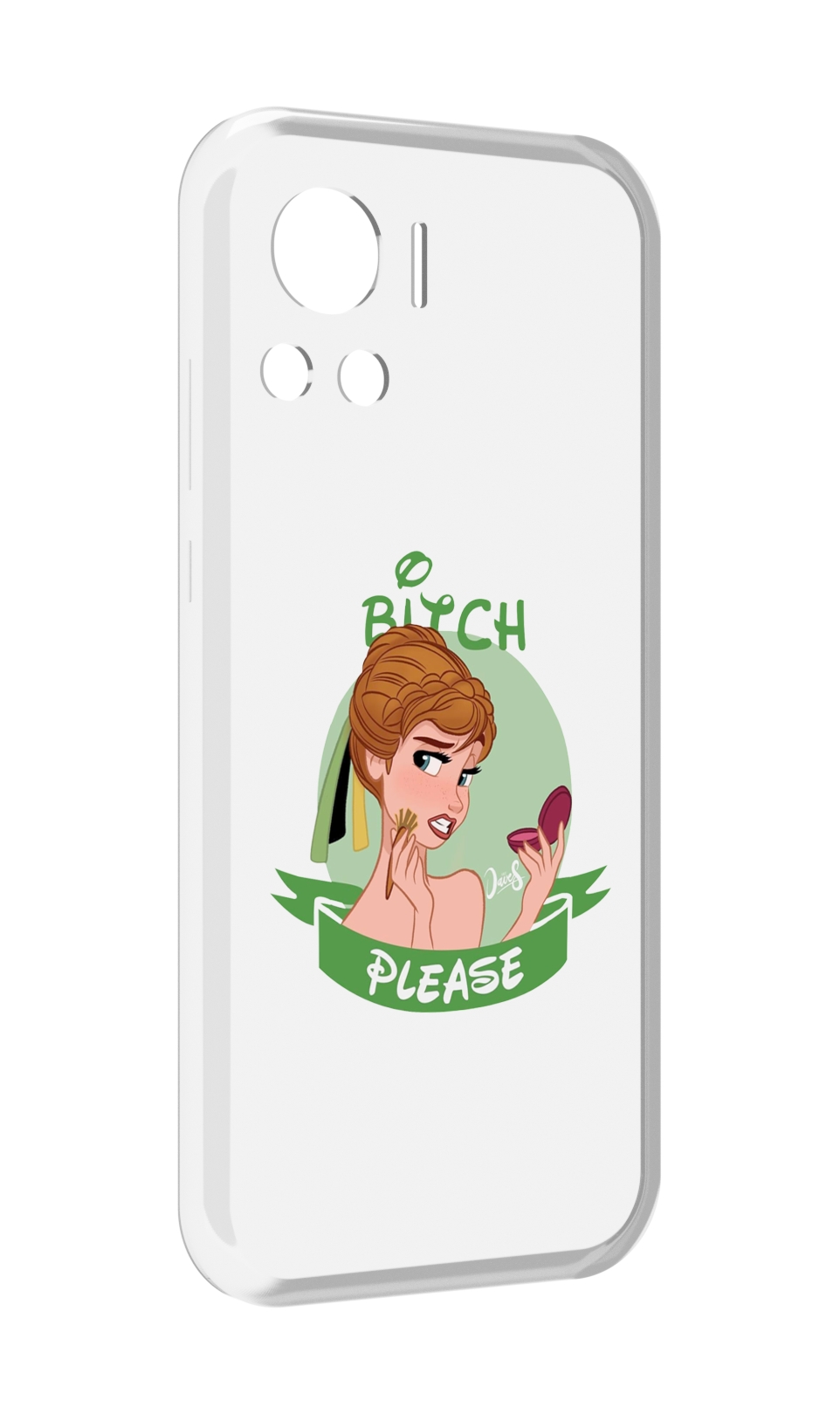 

Чехол MyPads принцесса-Анна женский для Motorola Edge 30 Ultra, Прозрачный, Tocco