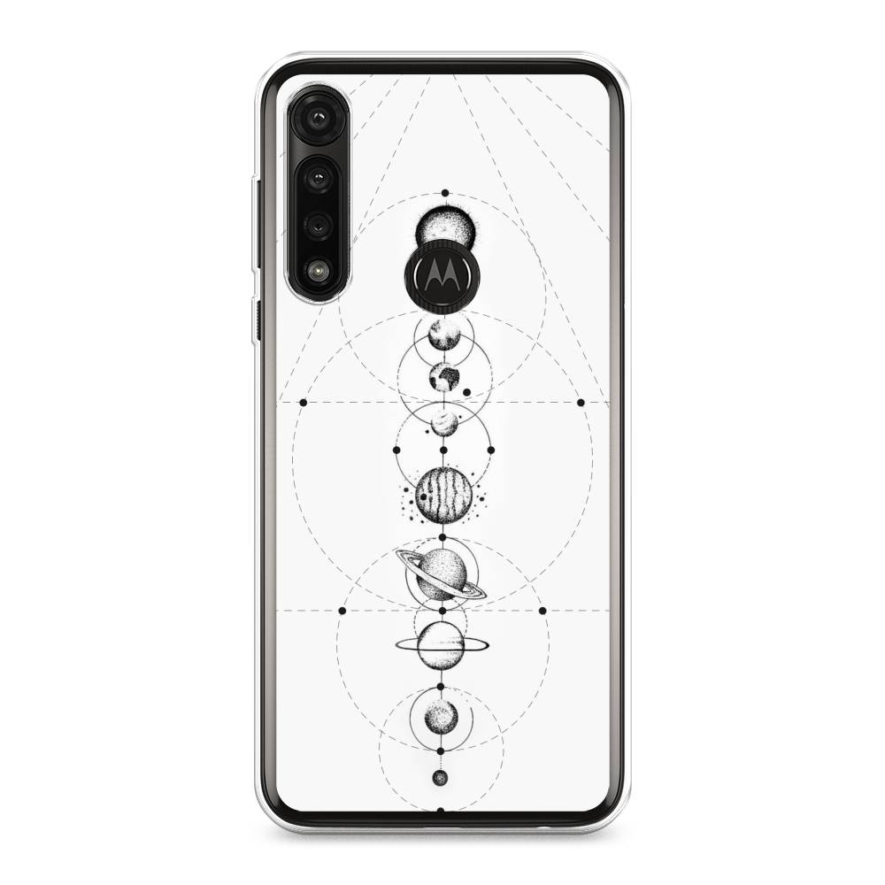 

Чехол на Motorola Moto G Power 2020 "Парад планет", Серый, 242650-2