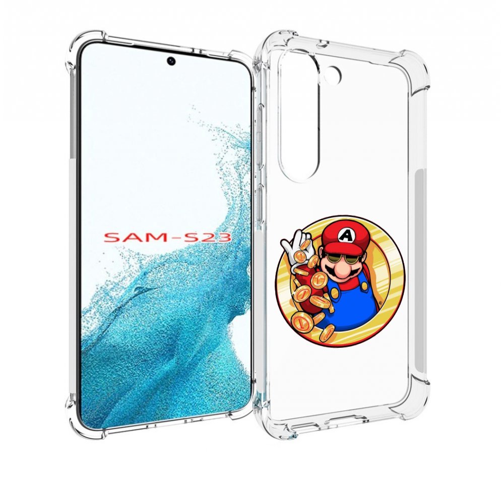 

Чехол MyPads богатый марио для Samsung Galaxy S23, Прозрачный, Tocco