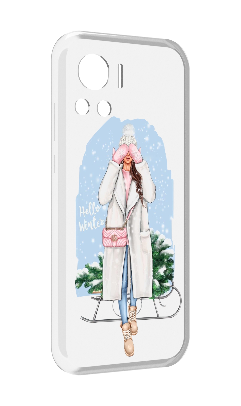 

Чехол MyPads привет-зима женский для Motorola Edge 30 Ultra, Прозрачный, Tocco