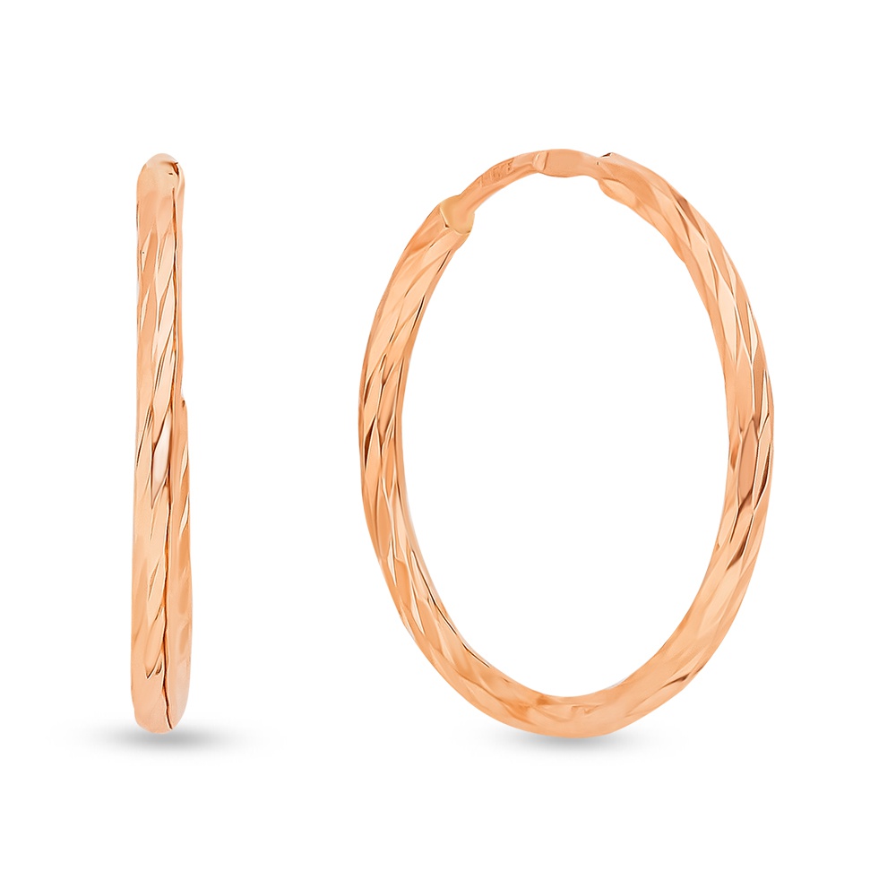 

Серьги конго из красного золота 585Gold 402004144, 402004144