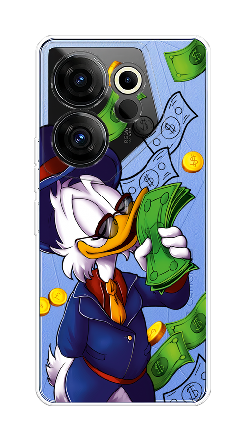 

Чехол на Tecno Camon 20 Premier "Scrooge McDuck with Money", Синий;зеленый;белый, 304250-6