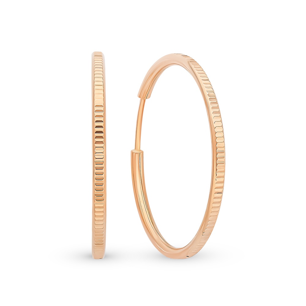 

Серьги из красного золота без вставки 585Gold 402004129, 402004129