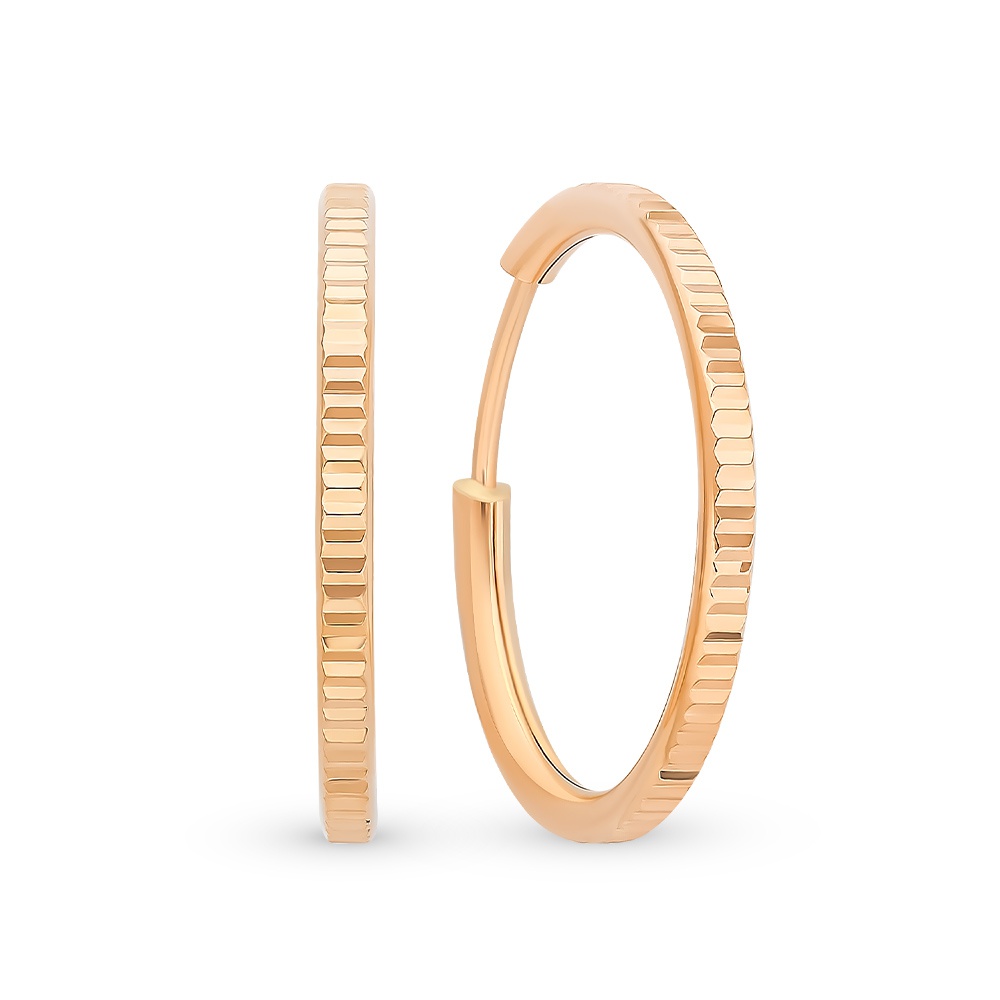 

Серьги из красного золота без вставки 585Gold 402004127, 402004127
