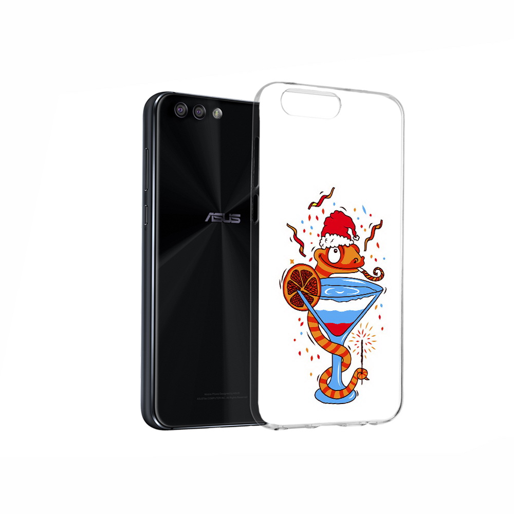 

Чехол MyPads Tocco для Asus ZenFone 4 змейка, Прозрачный, Tocco
