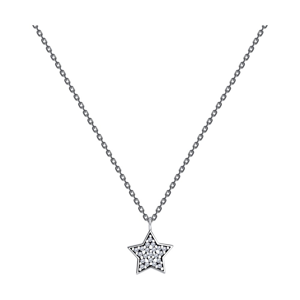 

Колье из серебра с фианитами 45 см SOKOLOV 95070015, 95070015