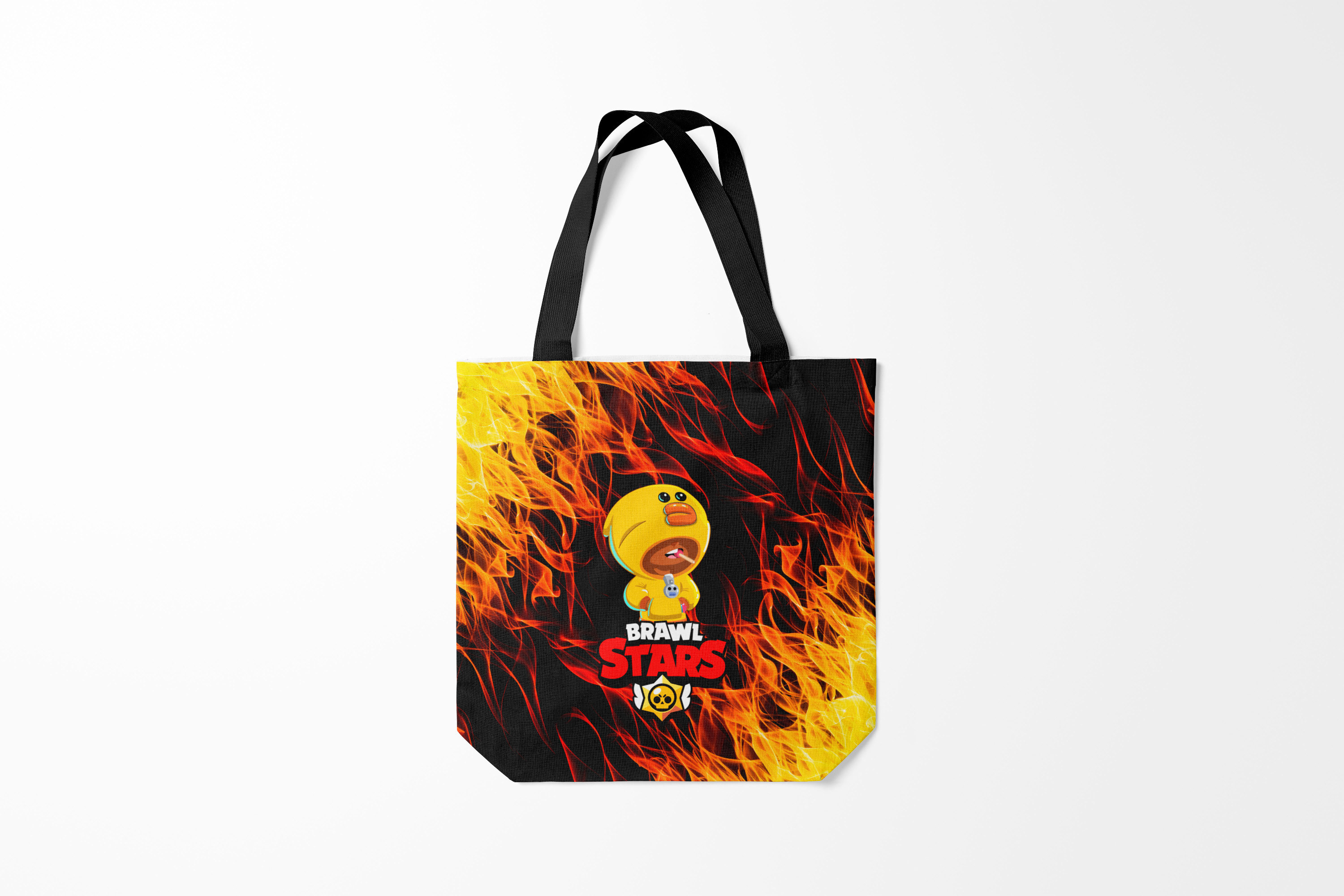 

Сумка шoппер унисекс Burnettie Brawl Stars SALLY LEON, черный, Brawl Stars SALLY LEON