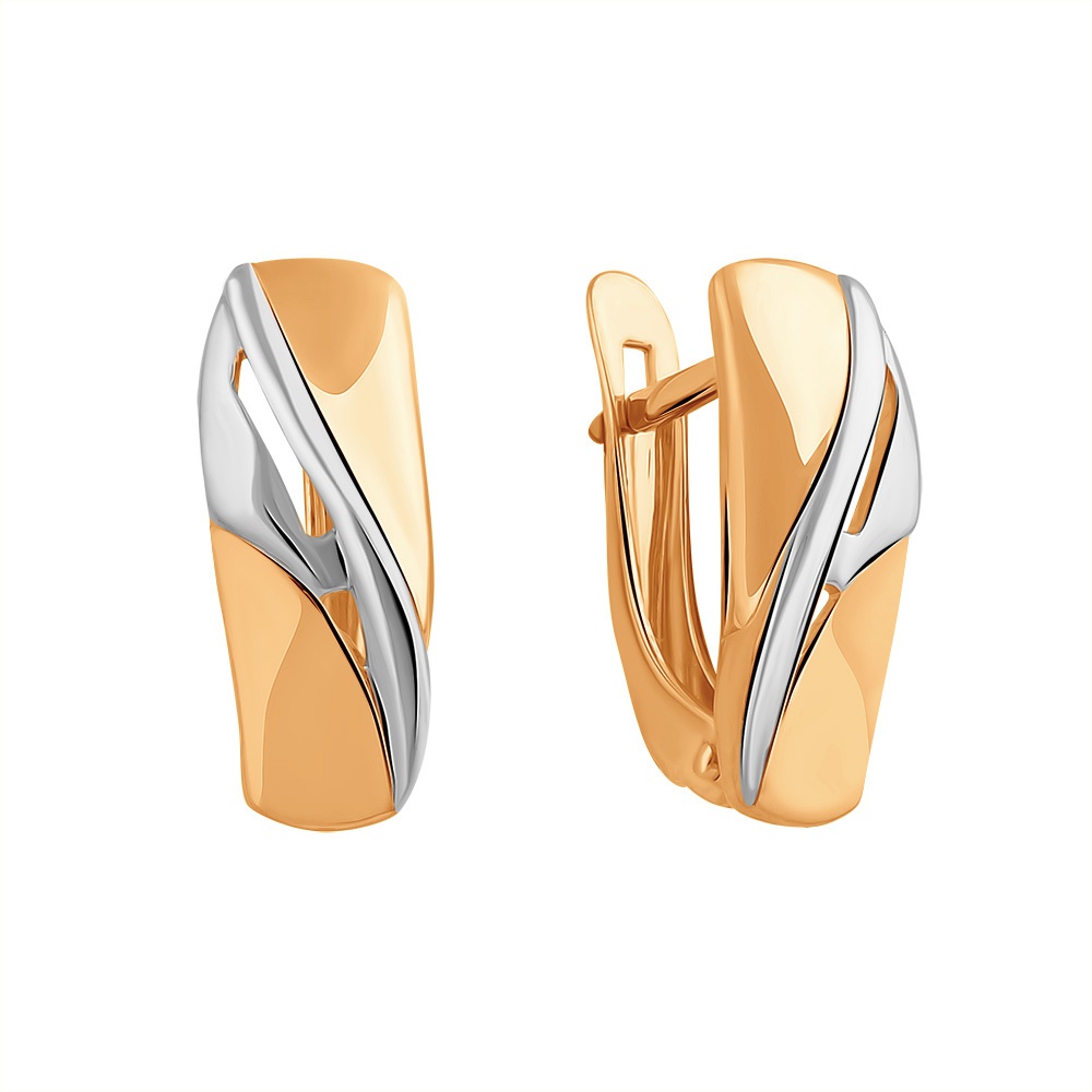 

Серьги из красного золота без вставки 585Gold 499000074, 499000074