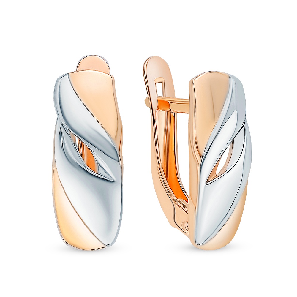 

Серьги из красного золота без вставки 585Gold 499000009, 499000009