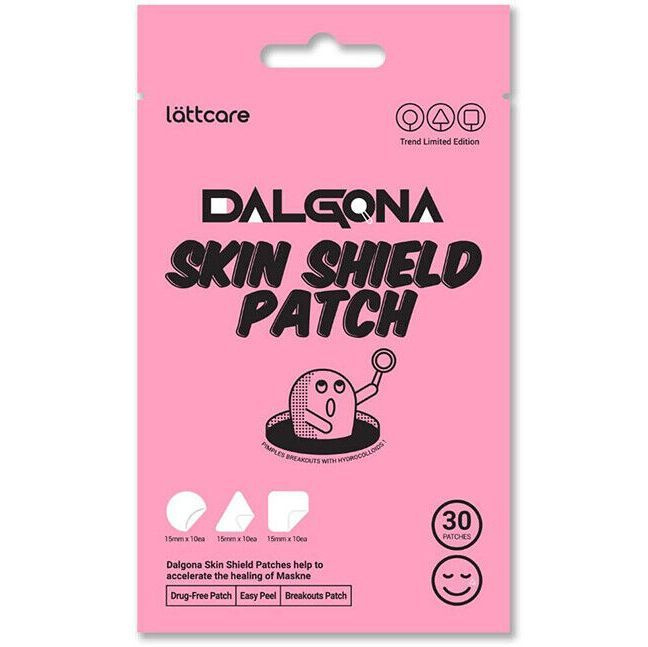 Патчи точечные Lattcare от прыщей Dalgona Skin Shield Patch 30 шт