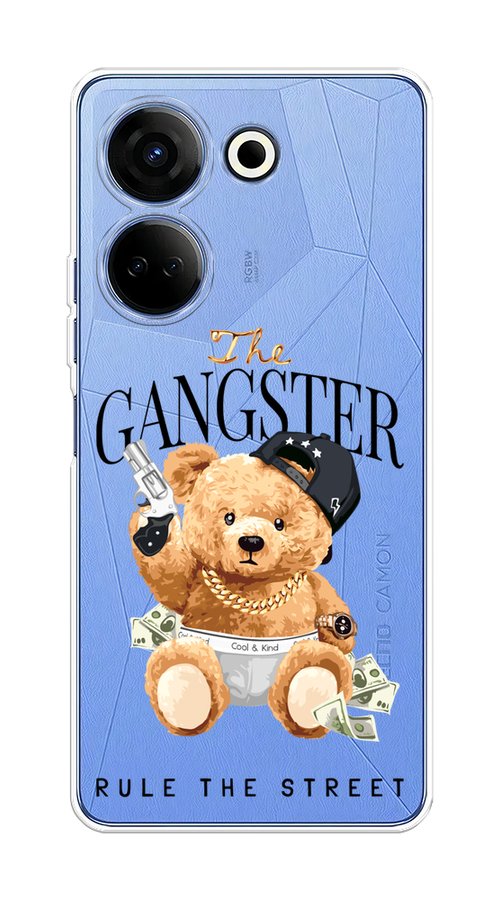 

Чехол на Tecno Camon 20 "The Gangster", Бежевый;серый;черный, 304150-6