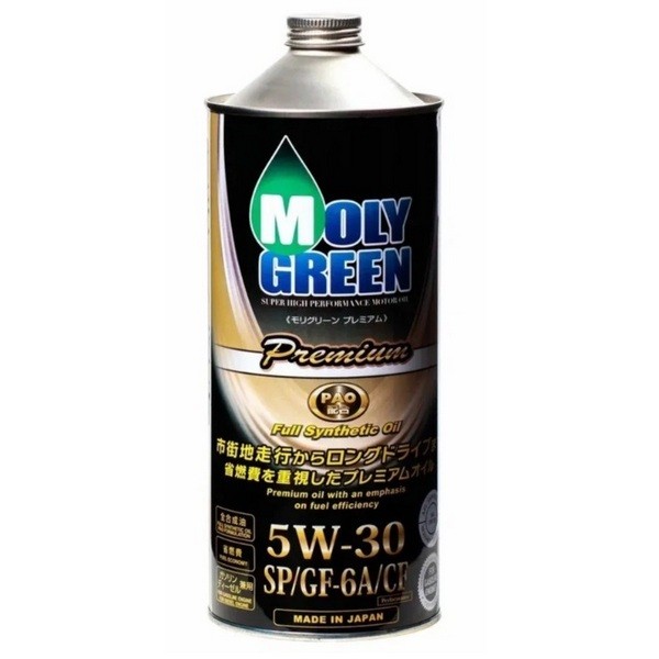 Моторное масло MOLYGREEN PREMIUM 5W30 SP/GF-6A/CF 1л