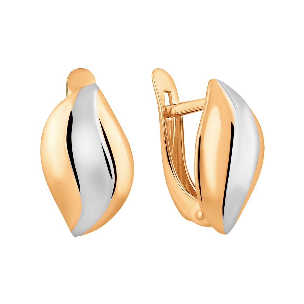 

Серьги из красного золота без вставки 585Gold 499000103, 499000103