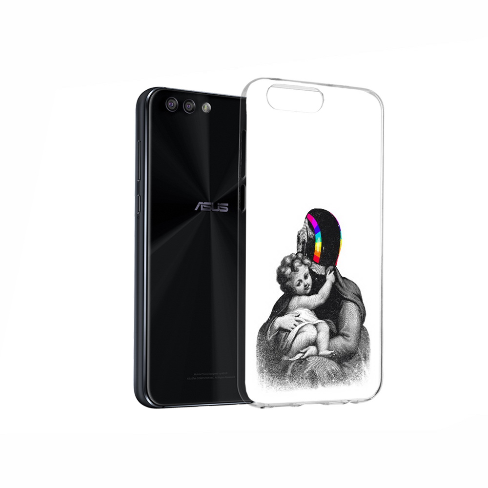 

Чехол MyPads Tocco для Asus ZenFone 4 защитник в шлеме, Прозрачный, Tocco