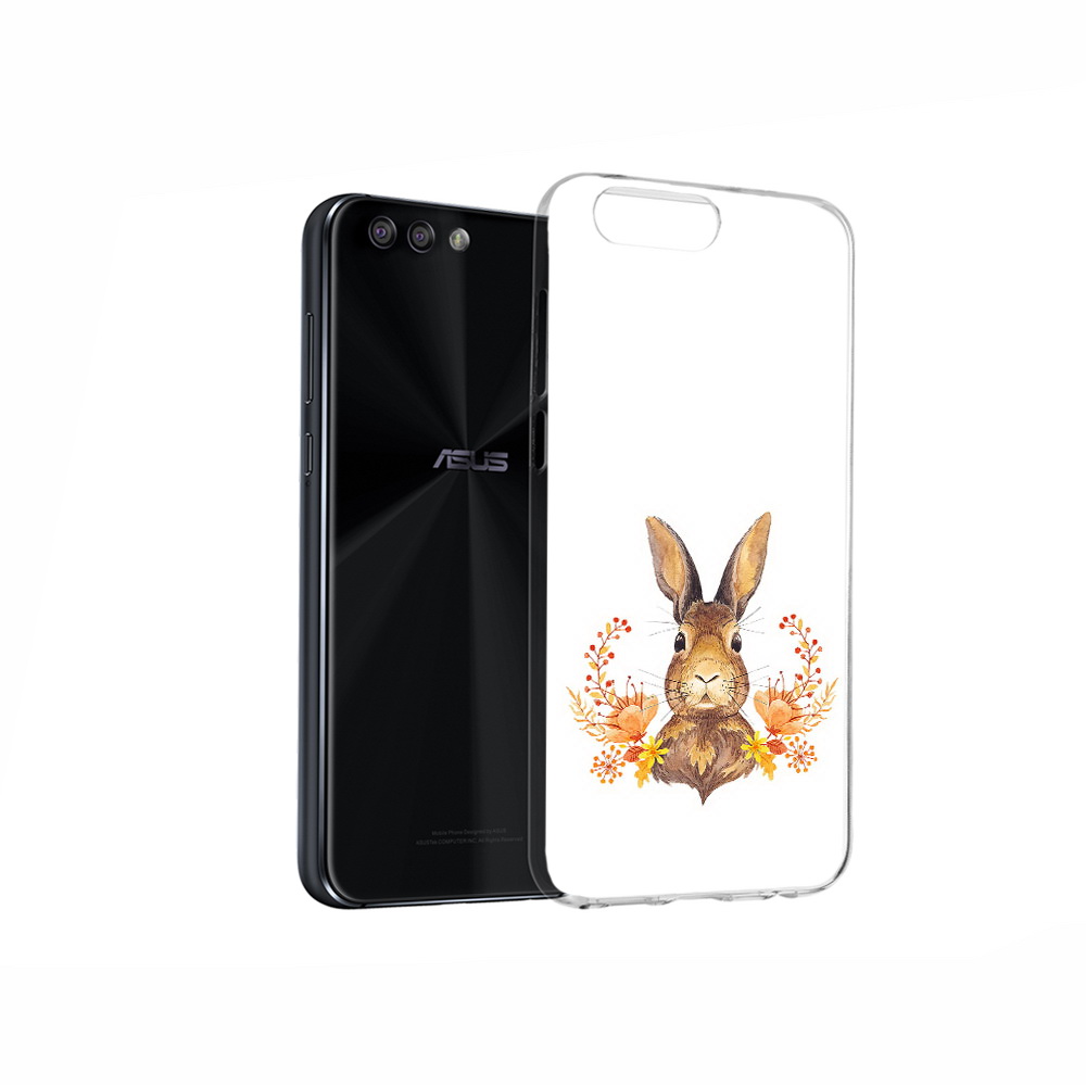 

Чехол MyPads Tocco для Asus ZenFone 4 зайка в цветах, Прозрачный, Tocco