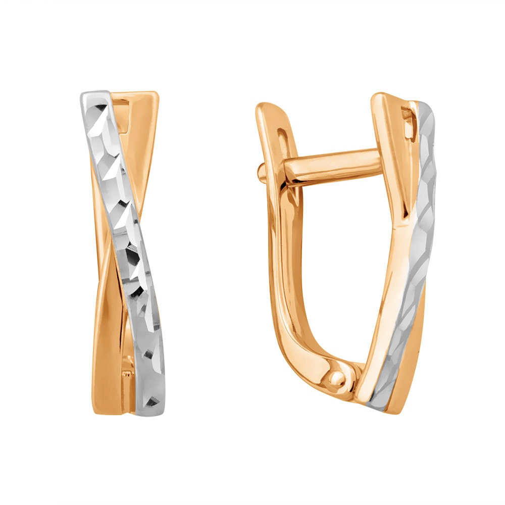 

Серьги из красного золота без вставки 585Gold 499000035, 499000035