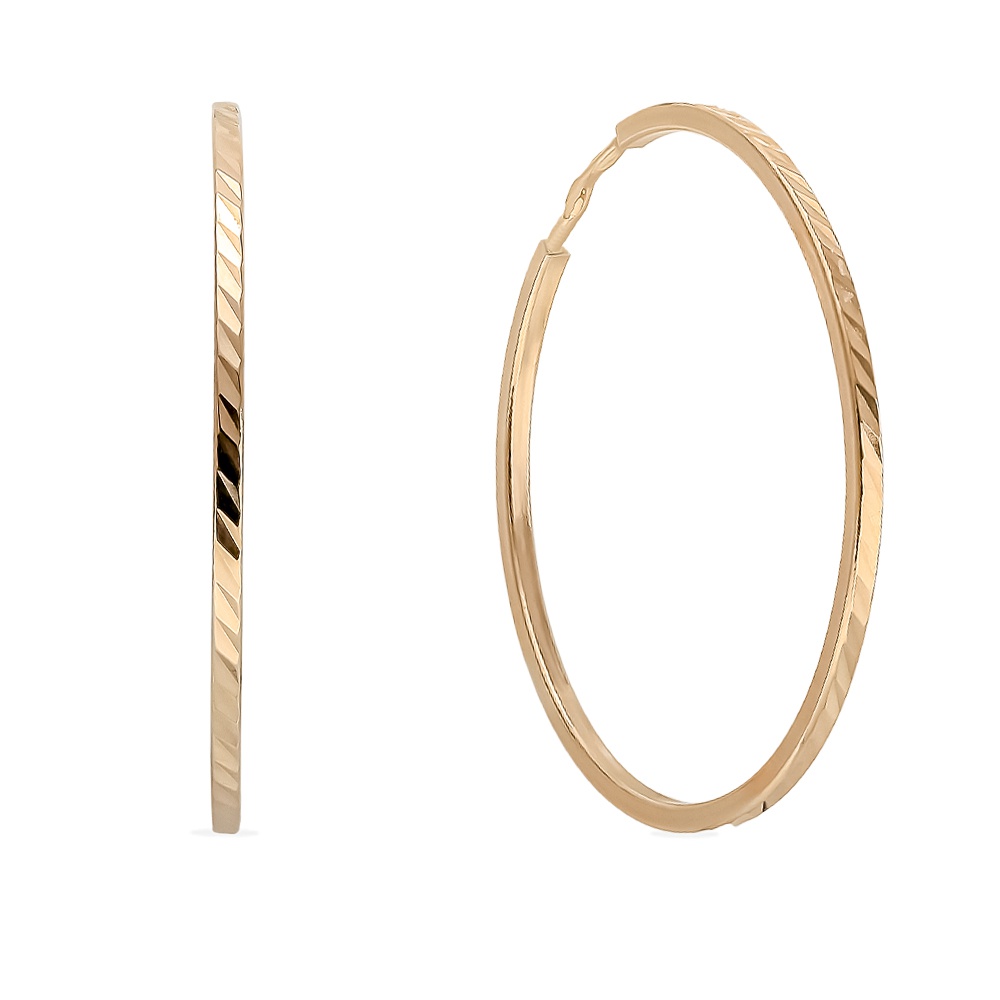 

Серьги из красного золота без вставки 585Gold 402004286, 402004286